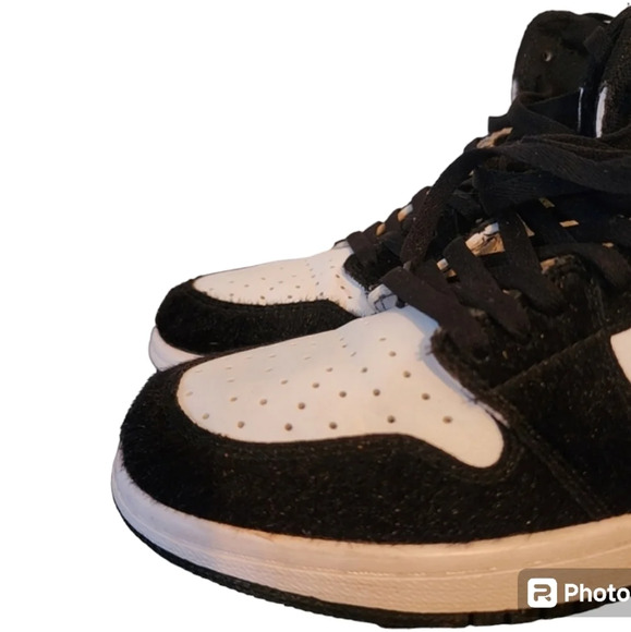 NIKE AIR JORDAN 1 RETRO HIGH OG TWIST SZ 8 WOMEN CD0461 007 PONY 2019 WHITE BLK - Picture 8 of 13